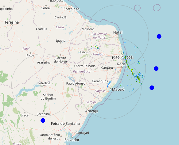 Apac aponta tendência de chuvas moderadas a fortes no decorrer da semana em Pernambuco